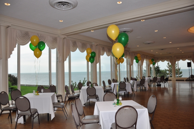 Beautiful Fries Ballroom at the Grosse Pointe War Memorial with view of Lake St. Clair (photo courtesy of Judy Barton MacGuidwin)