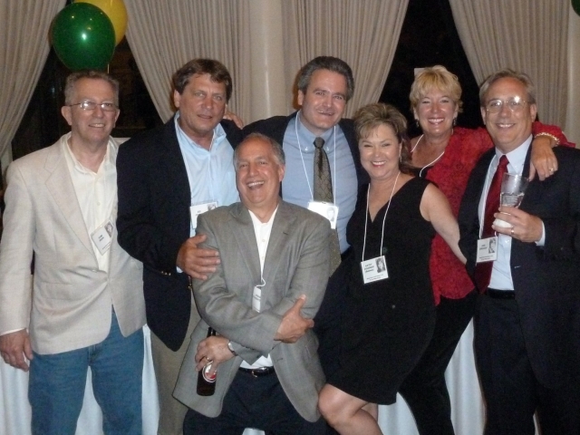 Tom Peek, Ed Chase, Doug DAgostino, Jim Stone, Kathy Goodner Baldwin, Nancy Abeli DAmore-Chase, Dan Drekich (photo courtesy of Nancy Abeli DAmore-Chase)