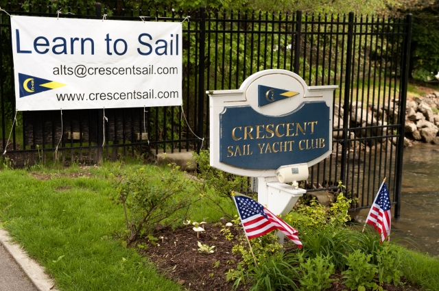 Entrance to Crescent Sail Yacht Club where picnic was held (photo courtesy of Scott Spagnoli)