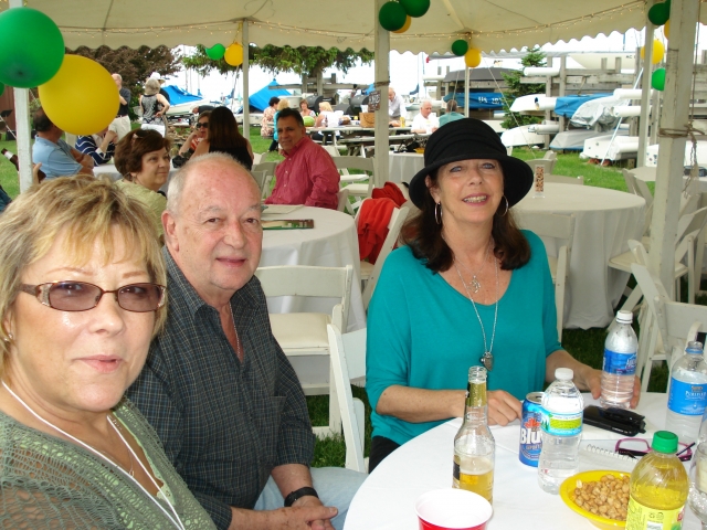 Debra Allcut Jones, ?, Shawn Barry at the reunion picnic (photo courtesy of Sue Gallego)