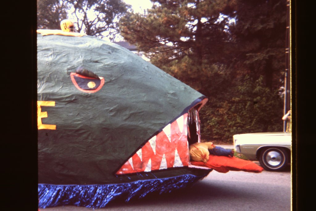 The Whale -- Senior float, Homecoming Oct 1970